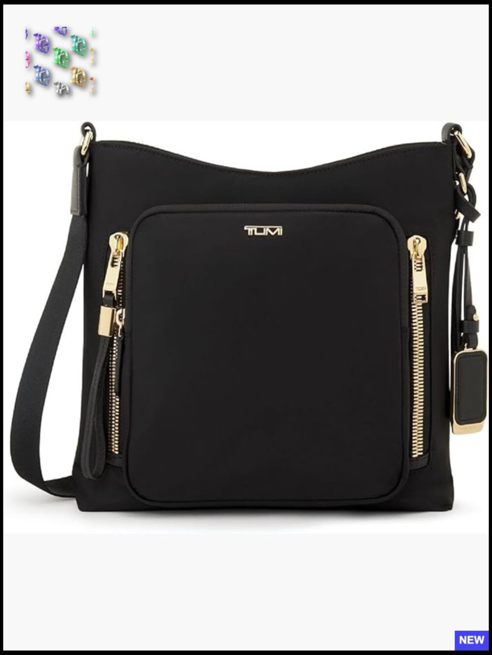 Nylon Crossbody Bag Elegant Travel Business Chic Water-Resistant Adjustable